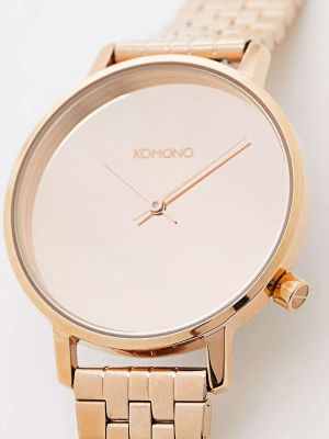 Розовые часы из розового золота Komono