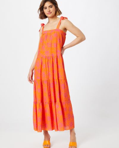 Макси рокля Frnch Paris оранжево