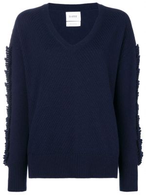 Kašmírový pulovr s výstřihem do v Barrie modrý