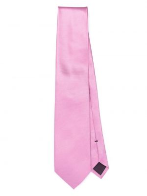 Prugasta svilena kravata Tom Ford ružičasta