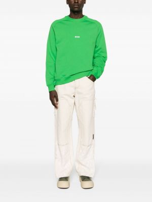 Sweatshirt aus baumwoll mit print Msgm grün