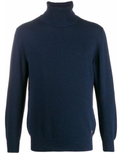 Jersey de cuello vuelto de tela jersey Barrie azul