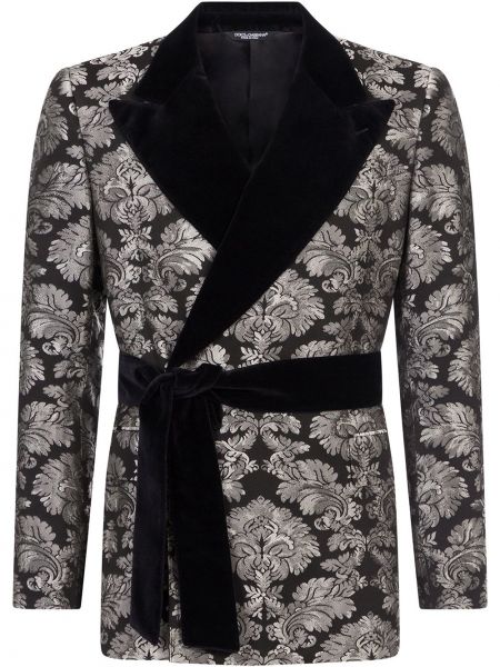 Blazer de tejido jacquard Dolce & Gabbana negro