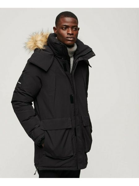 Зимнее пальто Superdry черное