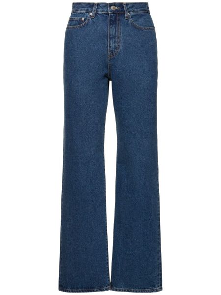 Straight leg-jeans Dunst blå