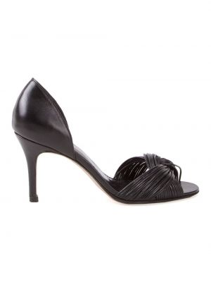 Pantofi cu toc cu vârf deschis Sarah Chofakian negru