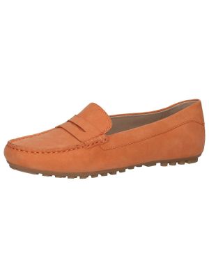 Chaussures de ville en suède Caprice orange