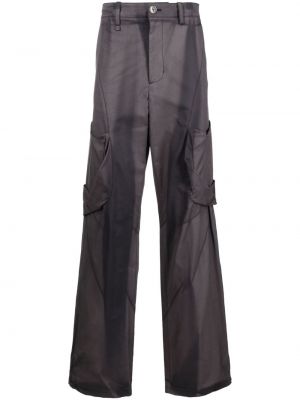 Ravne hlače z draperijo Jiyongkim siva