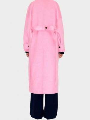 Вовняне пальто Bimba Y Lola рожеве