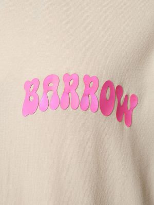 Bavlněné tričko s potiskem Barrow černé