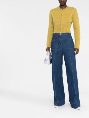 Niebieskie jeansy relaxed fit Victoria Beckham