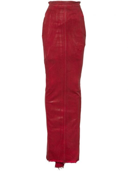 Maksi suknja Rick Owens crvena