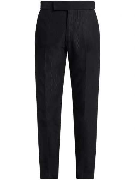 Manšestrové kalhoty Tom Ford černé