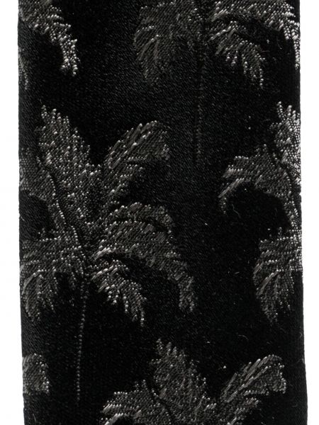 Corbata de tejido jacquard Saint Laurent negro