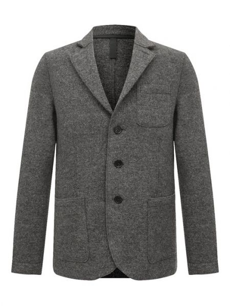 Шерстяной пиджак Harris Wharf London серый