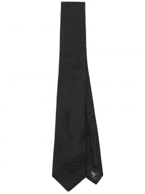 Жакардова копринена вратовръзка Fursac черно