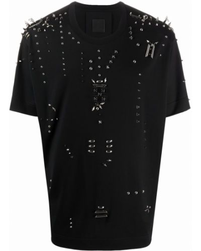 Camiseta con apliques Givenchy negro