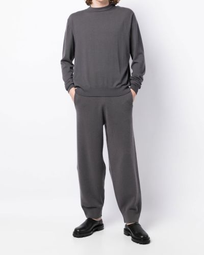 Kaschmir pullover mit rundem ausschnitt Extreme Cashmere grau