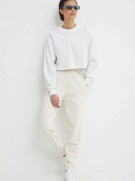 Pamučna vesta s printom Calvin Klein Jeans bijela