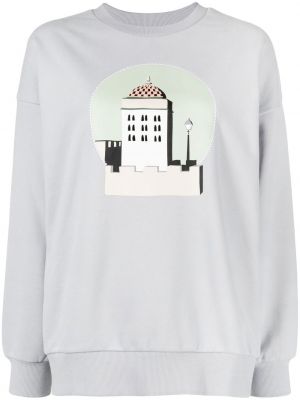 Rund hals trykt sweatshirt Tout A Coup grå