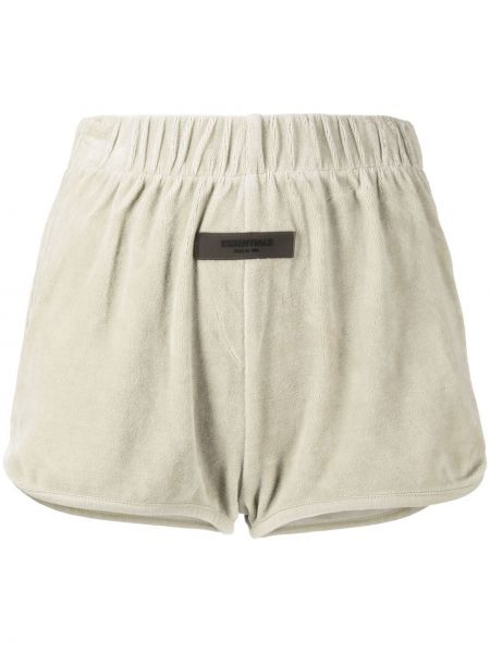 Velur shorts Fear Of God Essentials grønn