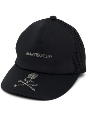Kapa s šiltom z mrežo z žeblji Mastermind World črna