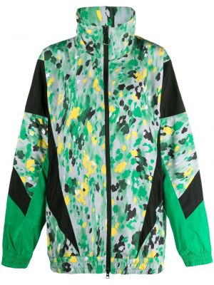 Яке с принт с абстрактен десен Adidas By Stella Mccartney зелено