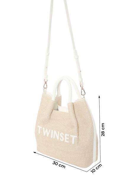 Nakupovalna torba Twinset bela