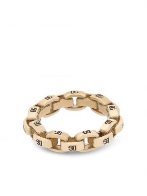 Кольцо на цепочке Dolce & Gabbana, золотое