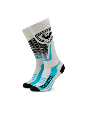 Копринени вълнени чорапи Rossignol бяло