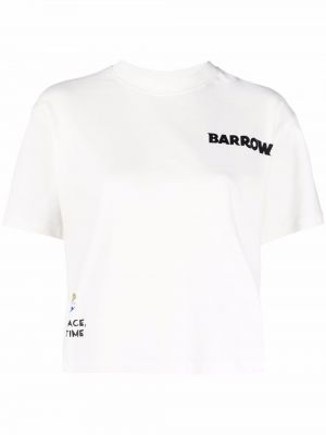 Тениска с мъниста Barrow бяло