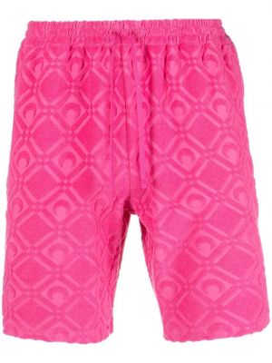 Shorts mit print Marine Serre pink