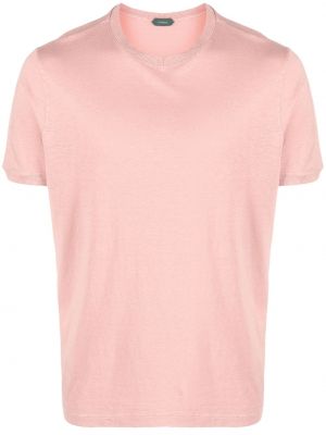 T-krekls Zanone rozā