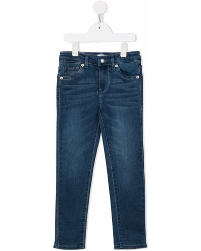 Slim fit skinny fit-jeans för tjejer Levi's Kids blå