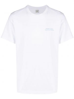 T-shirt aus baumwoll mit print Sporty & Rich weiß