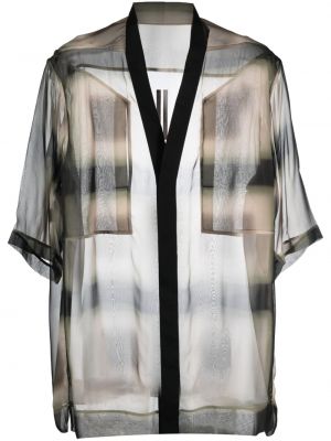 Oversize transparente seiden hemd Rick Owens