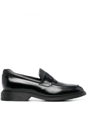 Skinn loafers Hogan svart