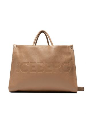 Τσάντα shopper Iceberg μπεζ