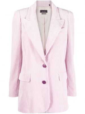 Kordfløyel lang blazer Isabel Marant rosa