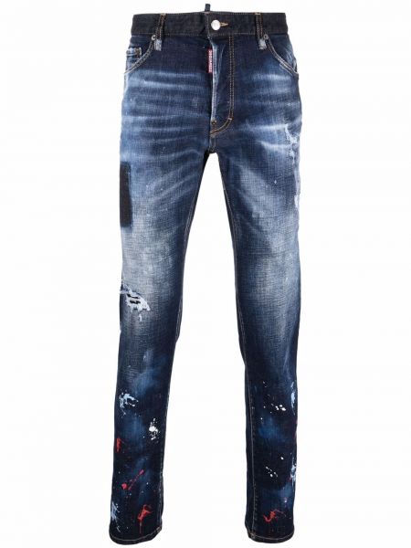 Nødlidende skinny jeans Dsquared2 blå