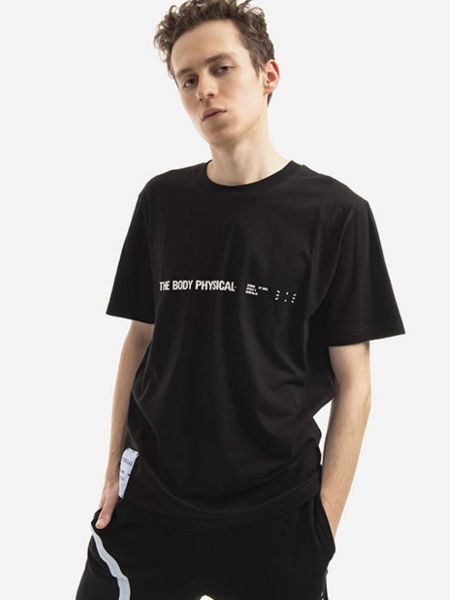 Bavlněné tričko s potiskem Mcq černé