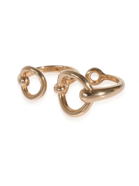 Retro anillo de oro rosa Hermès Vintage