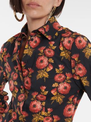 Kvetinová bavlnená košeľa Etro