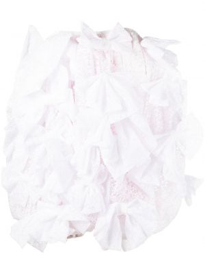 Коктейлна рокля с панделка Vivetta бяло