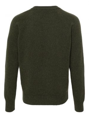 Kašmira džemperis ar apaļu kakla izgriezumu Fileria zaļš