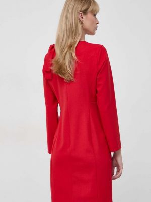 Vlněné mini šaty Marella červené
