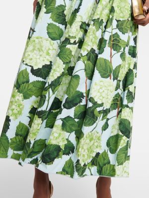 Květinové dlouhé šaty Oscar De La Renta