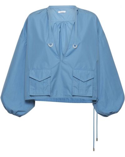 Nylonowa bluzka z kieszeniami Saks Potts niebieska