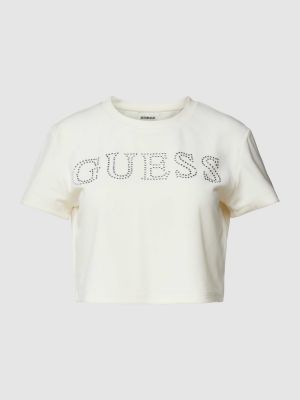Koszulka Guess Activewear beżowa