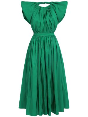 Midi šaty Alexander Mcqueen zelené